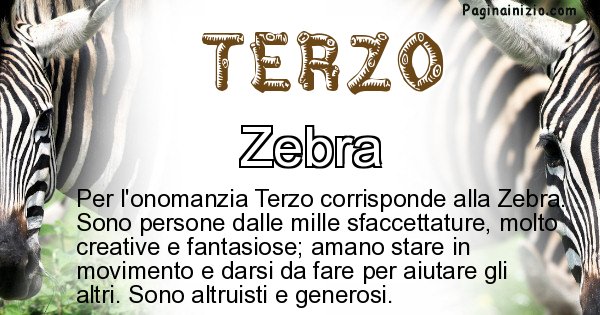 Terzo - Animale associato al nome Terzo