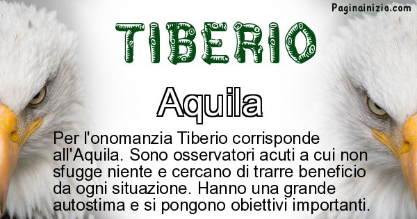 Tiberio - Animale associato al nome Tiberio