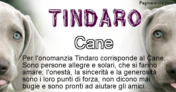 Tindaro - Animale associato al nome Tindaro