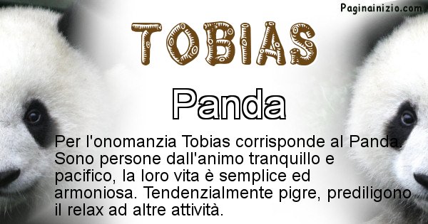 Tobias - Animale associato al nome Tobias