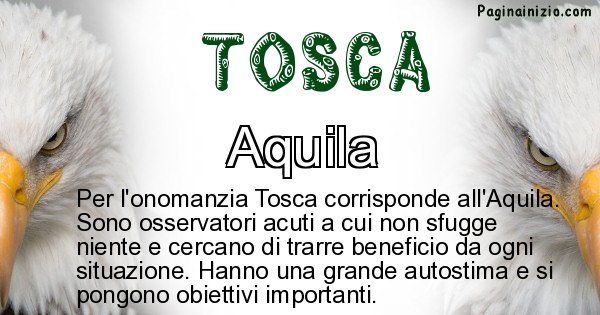 Tosca - Animale associato al nome Tosca