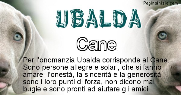 Ubalda - Animale associato al nome Ubalda