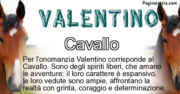 Valentino - Animale associato al nome Valentino