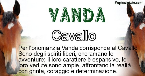 Vanda - Animale associato al nome Vanda