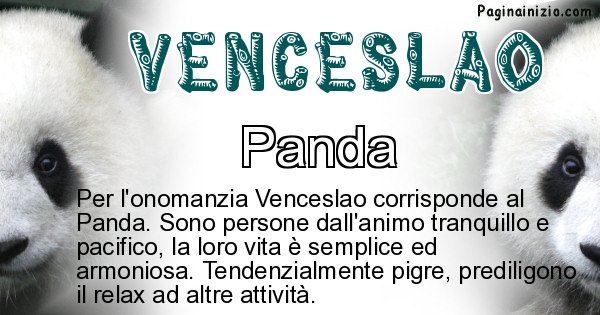 Venceslao - Animale associato al nome Venceslao
