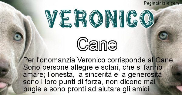 Veronico - Animale associato al nome Veronico