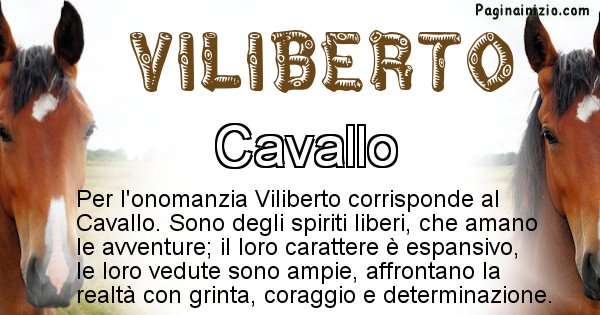 Viliberto - Animale associato al nome Viliberto