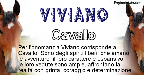 Viviano - Animale associato al nome Viviano