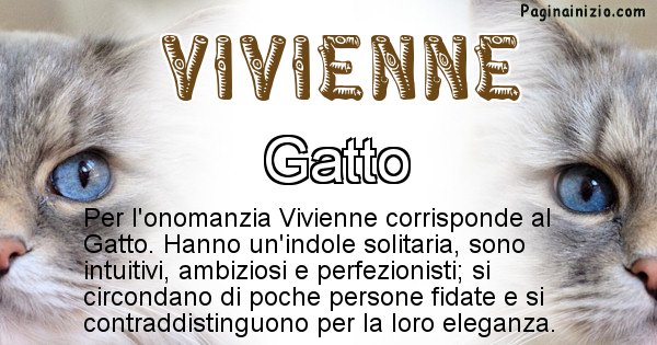 Vivienne - Animale associato al nome Vivienne