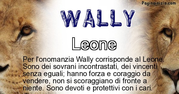 Wally - Animale associato al nome Wally