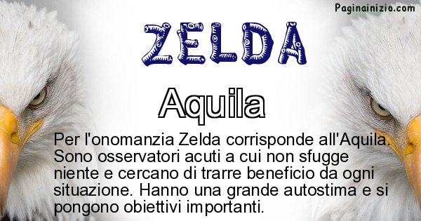 Zelda - Animale associato al nome Zelda