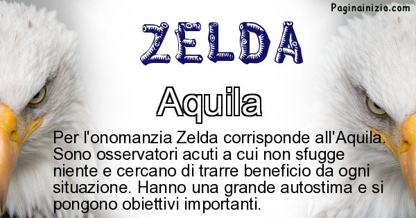 Zelda - Animale associato al nome Zelda