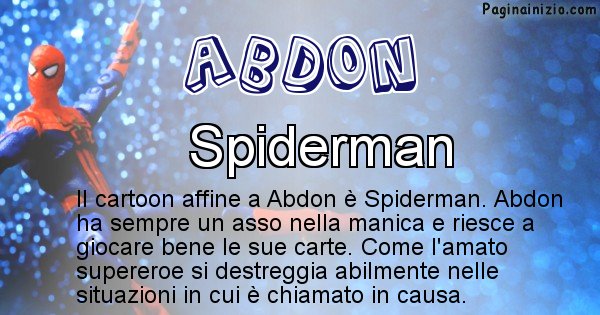 Abdon - Personaggio dei cartoni associato a Abdon