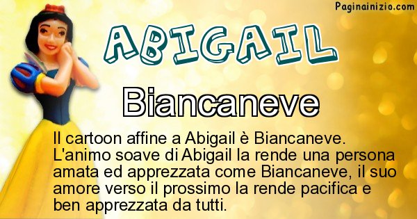 Abigail - Personaggio dei cartoni associato a Abigail