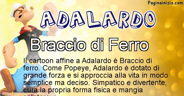 Adalardo - Personaggio dei cartoni associato a Adalardo