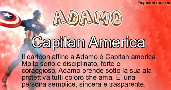 Adamo - Personaggio dei cartoni associato a Adamo