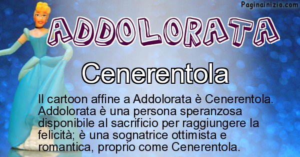 Addolorata - Personaggio dei cartoni associato a Addolorata