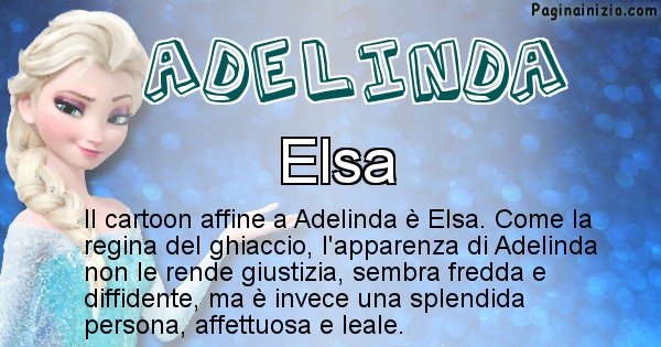 Adelinda - Personaggio dei cartoni associato a Adelinda