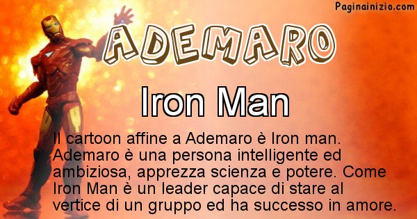 Ademaro - Personaggio dei cartoni associato a Ademaro