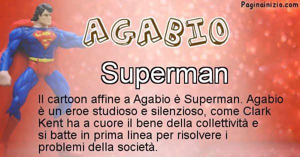Agabio - Personaggio dei cartoni associato a Agabio