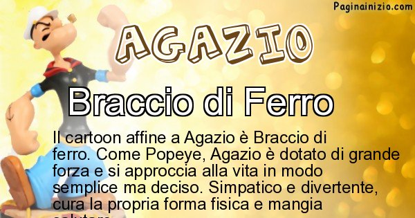 Agazio - Personaggio dei cartoni associato a Agazio