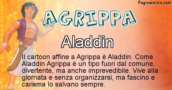 Agrippa - Personaggio dei cartoni associato a Agrippa