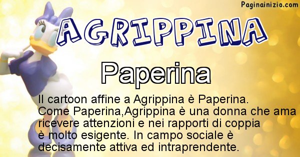 Agrippina - Personaggio dei cartoni associato a Agrippina