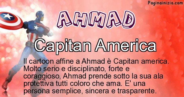 Ahmad - Personaggio dei cartoni associato a Ahmad