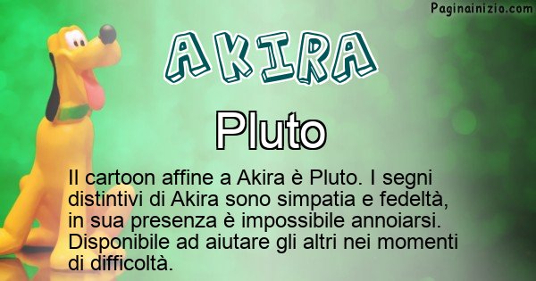 Akira - Personaggio dei cartoni associato a Akira