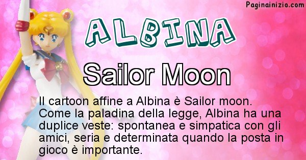 Albina - Personaggio dei cartoni associato a Albina