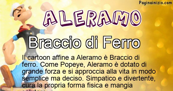 Aleramo - Personaggio dei cartoni associato a Aleramo