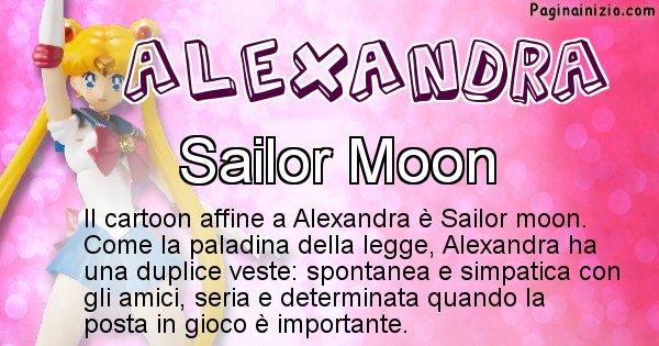 Alexandra - Personaggio dei cartoni associato a Alexandra