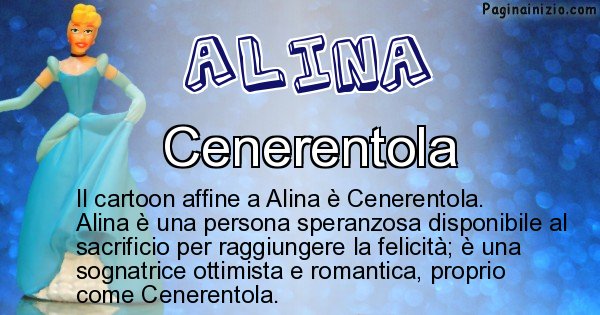 Alina - Personaggio dei cartoni associato a Alina