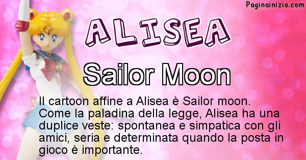 Alisea - Personaggio dei cartoni associato a Alisea