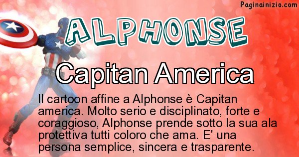 Alphonse - Personaggio dei cartoni associato a Alphonse