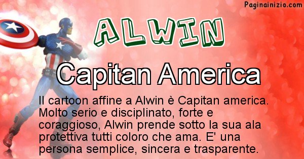 Alwin - Personaggio dei cartoni associato a Alwin