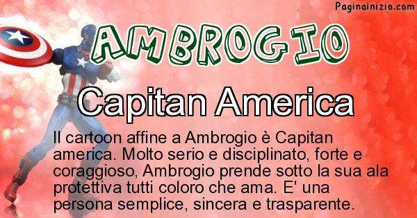 Ambrogio - Personaggio dei cartoni associato a Ambrogio
