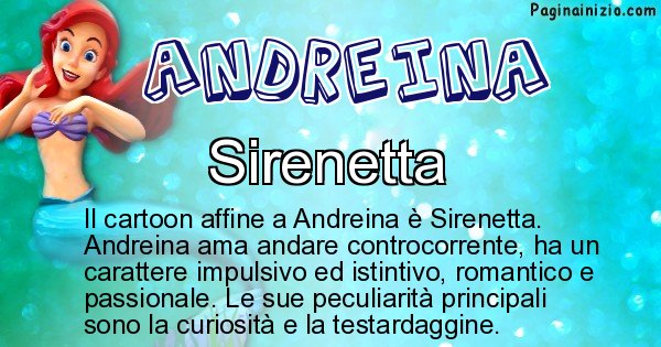 Andreina - Personaggio dei cartoni associato a Andreina