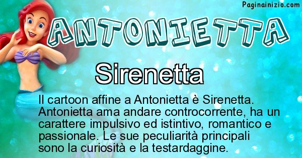 Antonietta - Personaggio dei cartoni associato a Antonietta