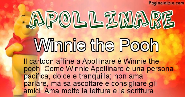 Apollinare - Personaggio dei cartoni associato a Apollinare