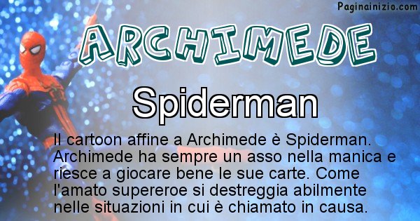 Archimede - Personaggio dei cartoni associato a Archimede