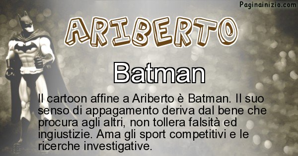 Ariberto - Personaggio dei cartoni associato a Ariberto