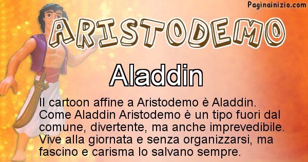 Aristodemo - Personaggio dei cartoni associato a Aristodemo