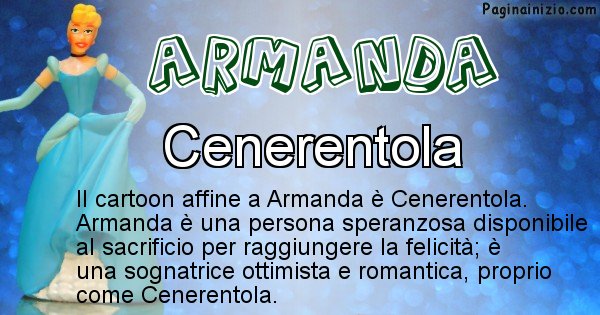 Armanda - Personaggio dei cartoni associato a Armanda