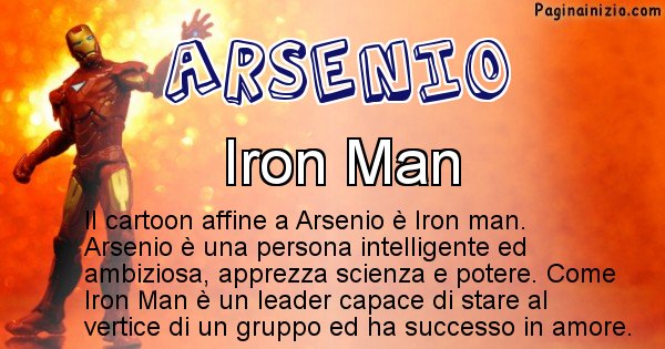 Arsenio - Personaggio dei cartoni associato a Arsenio