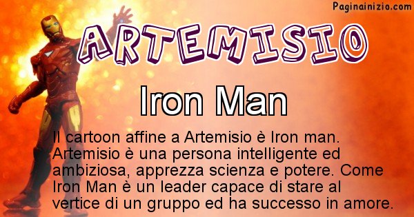 Artemisio - Personaggio dei cartoni associato a Artemisio