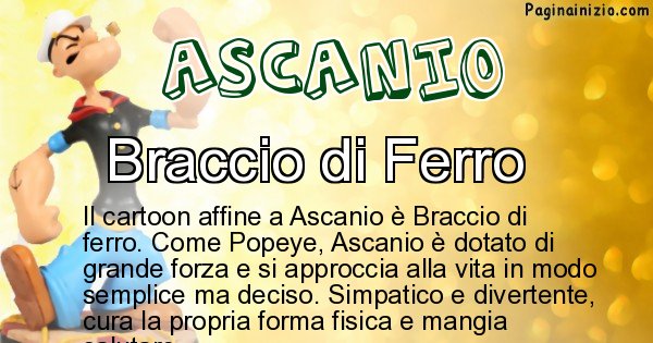 Ascanio - Personaggio dei cartoni associato a Ascanio