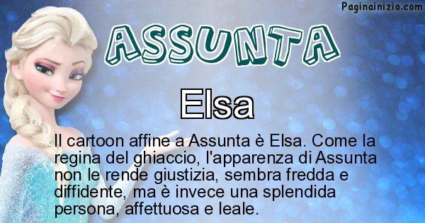 Assunta - Personaggio dei cartoni associato a Assunta