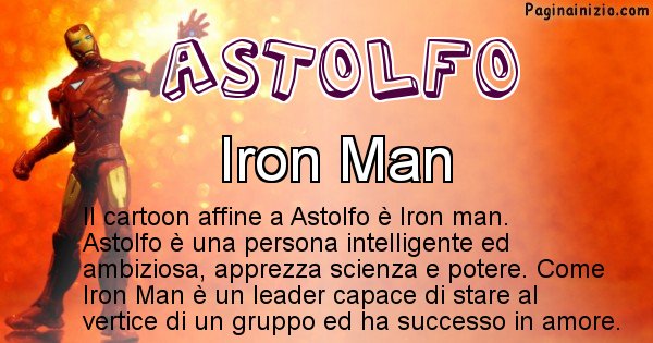 Astolfo - Personaggio dei cartoni associato a Astolfo