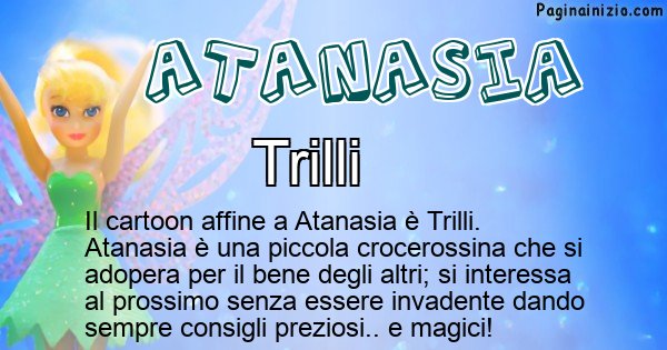Atanasia - Personaggio dei cartoni associato a Atanasia